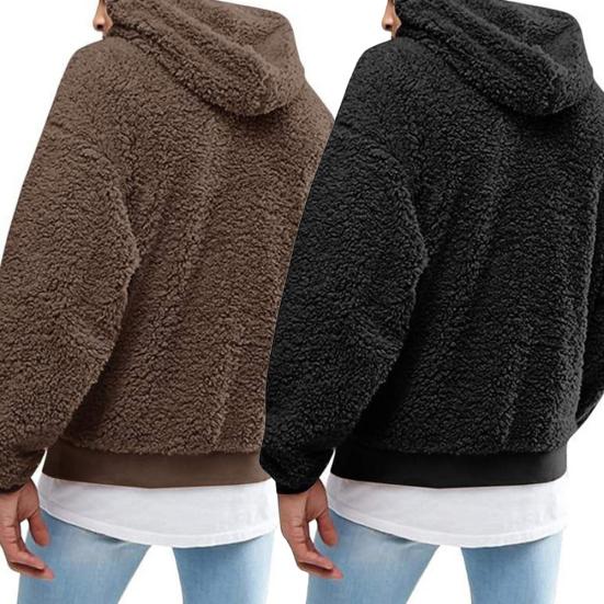 Solid Color Fashion Casual Men Drawstring Hooded Long Sleeve Pullover Hoodie