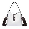 Luxury Designer Faux Genuine Leather Tote Shoulder Bags Solid Color Handbag for Women Handbag Ladies Messenger Bag