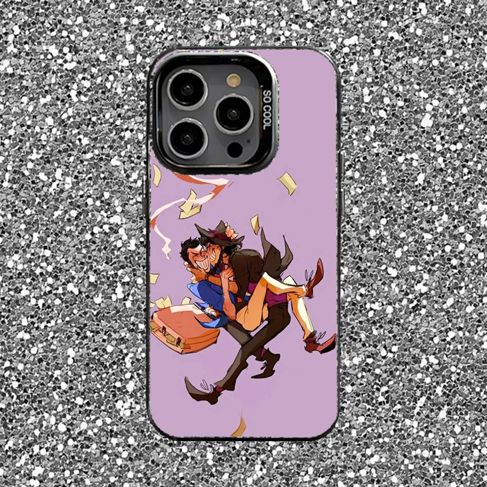 L-Lupin the Third Phone Case For iPhone 16,15,14,13,12,11,Pro,XS,Max,Plus,Mini,SE Black Candy Matte Shockproof Cover