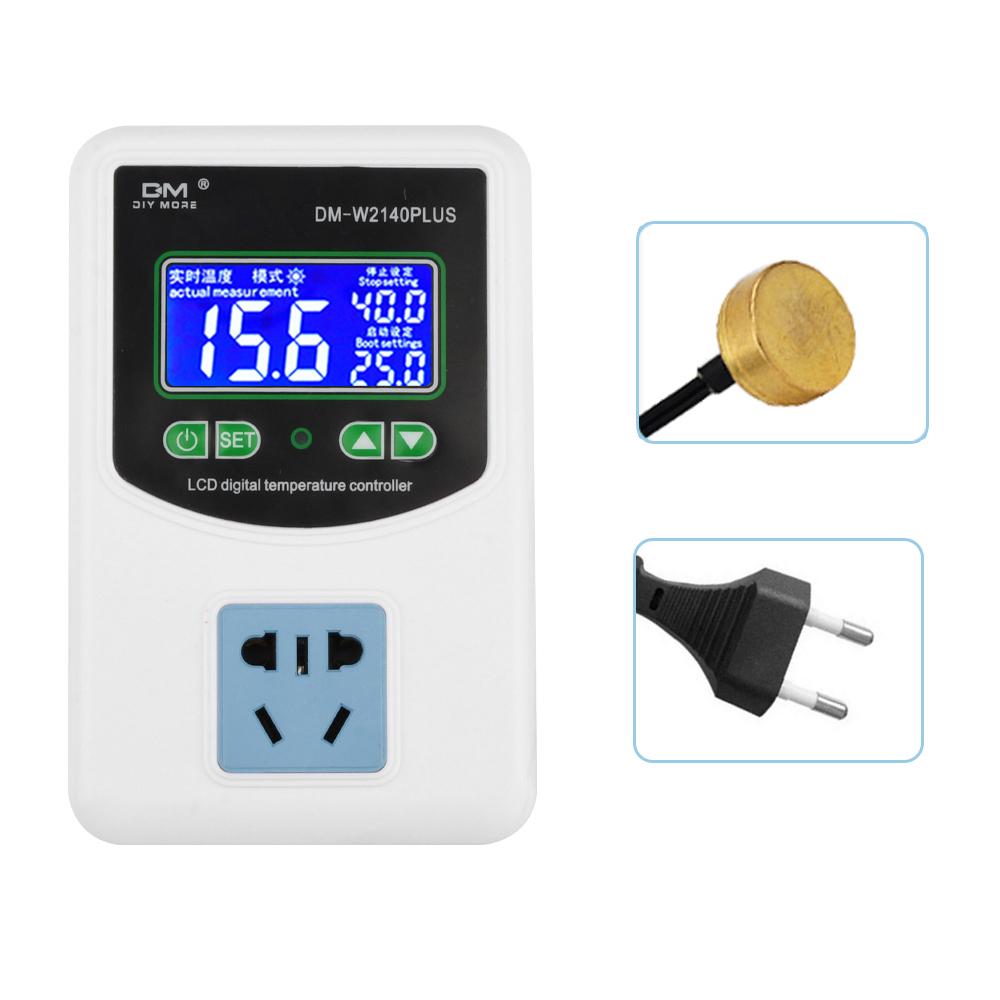 AC110-220V 3500W Socket Digital Temperature Controller High Accuracy Heating Cooling NTC Sensor Temp Control Thermostat ℃/℉