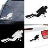 DYS Auto Shop Fashion Scuba Diver Reflective Car Vehicle Body Window Decals Sticker Decor