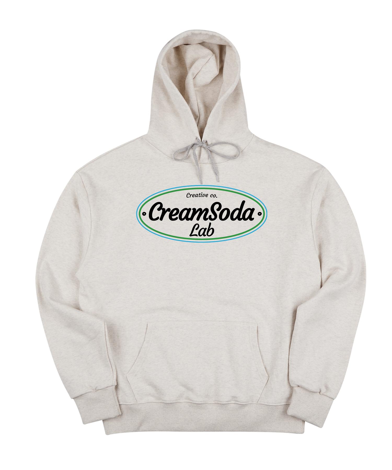 Cream Soda Lab Crsdel On Over Logo Hoodie Oatmeal Black L