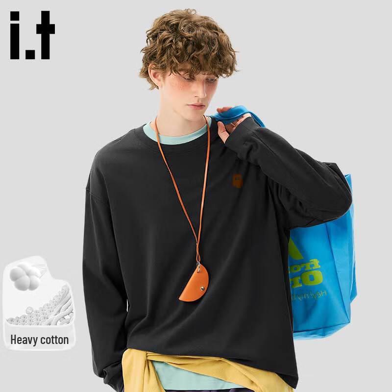 Fingercroxxit Men's Heavyweight Cotton Long-Sleeve T-Shirt