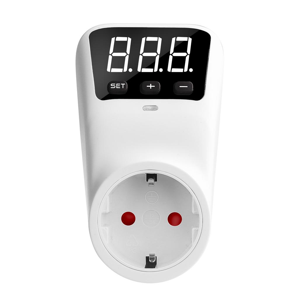 HLP02 Priză de protecție automată digitală de tensiune 230V 16A Display LCD Priză de protecție împotriva supratensiunii