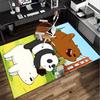 Nightly Friends bears Adventure Office Rug Chair Mat, Game Carpet, Suitable for Front Door, Bedroom, Living Room, Desk, Holiday Gift