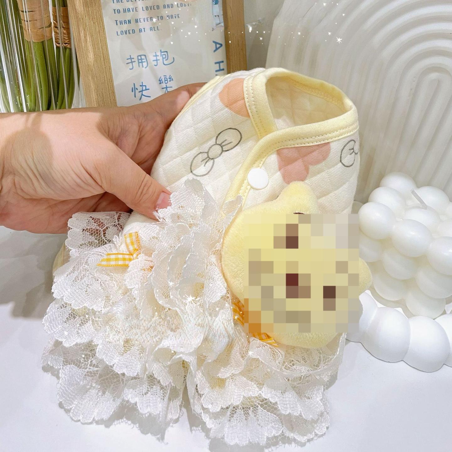 

Осенне-зимний теплый жилет с открытыми пуговицами, симпатичное пальто с маленьким медвежонком, одежда для йоркширских собак, одежда для щенков, куртка для собак L