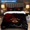 3PCS Galatasaray Football Club Crest Bedding Set 2D Printing (Includes 1 Duvet Cover + 2 Pillowcases Coreless), Bedroom decor,Fan gift