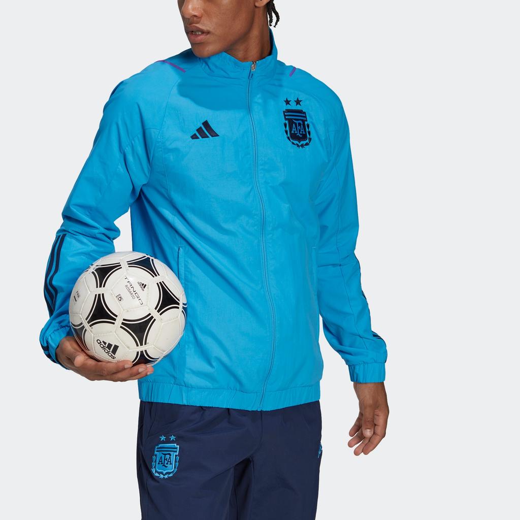 adidas Argentina Jackets Men's Blue Stand Collar Moderate Other HF3933