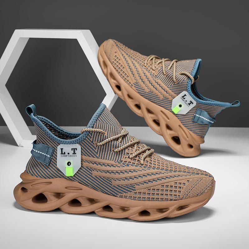 Herren Mesh Sneakers Sommer Neue Casual Atmungsaktive Twisted Bottom Große Größe Laufschuhe