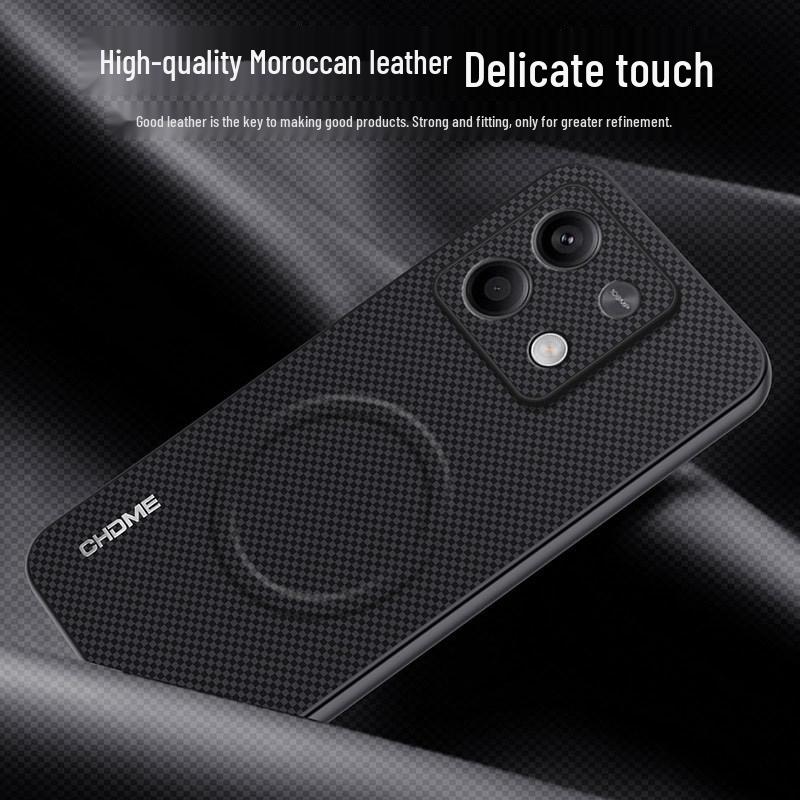 Redmi Note 13 Pro Anti-Drop Full-Cover Magnetverschluss Hülle mit texturiertem Design
