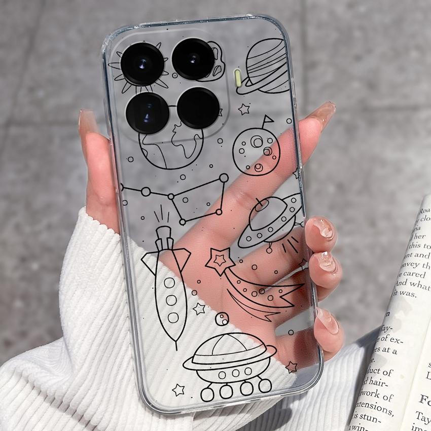 For Xiaomi 17T 17 Pro 17Max 17 Ultra Phone Case For Redmi 17C Redmi17 Lovely Bow Cartoon Lightweight Transparent TPU Bumper Scratch Resistance Housing