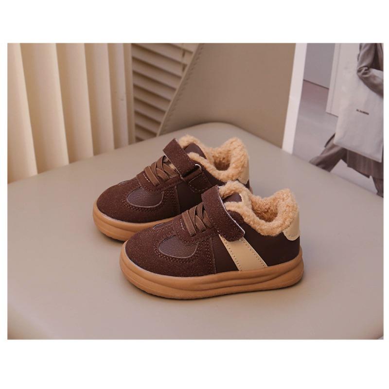 Korean Version of Children's Cotton Shoes Winter New Boys' Lamb Wool Velvet Warm Winter Shoes Girls' Baby Two Cotton Shoes