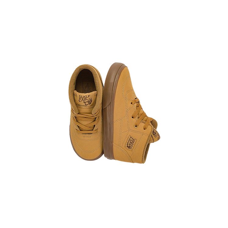 Vans Half Cab Comfortable Versatile Low Top Walker Shoes Baby sneaker Brown VN0A38EDOTS