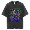Camiseta Harukas Streetwear Lavada de Naruto Anime para Hombre 2026 - Algodón Puro - Manga Corta de Verano - Diseño Retro Vintage