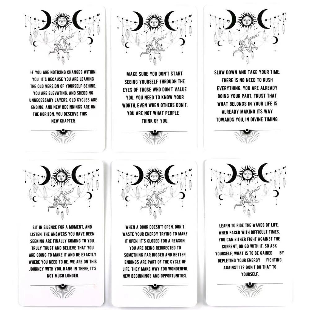 10.3*6cm Spirit Messages Oracle Cards - A 54-Card Deck with Inspiring Messages From Your Guides