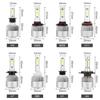 1Pc Car Bright H4 H7 H1 H3 Led Front Fogs Lights Lamps Beads 8000Lm Cob Chips With Cooling Fan Longer Lifespan