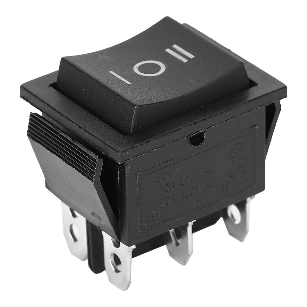 10Pcs Rocker Switches 6 Pin Plastic Button Used for Household Appliances Switch KCD4