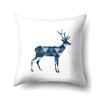 Polyester Pillowcase Automobile Decoration Home Printed Deer Pillowcase Waist Cushion Cover Car Cushion Head Cushion Cover