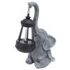 Elephant Statue Solar Light Sculpture Decor Yard Decoration Solar Light Outdoor Garden Statue for Ba