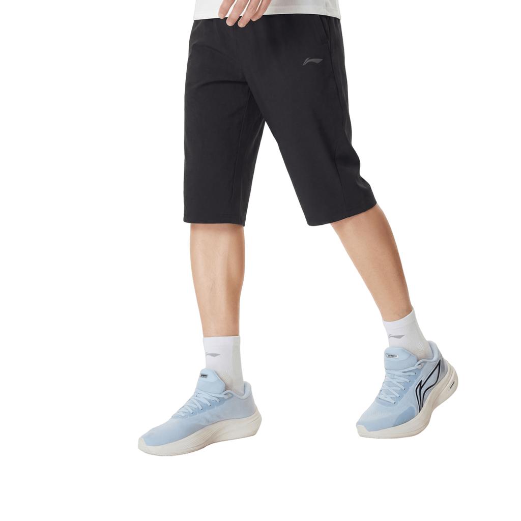 Li Ning Fitness Series Moisture Wicking Quick Dry Logo Sports Pants Men bottoms AKQW011-2