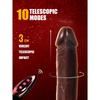 10 Telescopic 10 Vibrating Wireless Remote Control Sex Product Thrusting Realistic Dildo Vibrator Anal Vaginal Massage Sex Toy For Adult Women  G-Spot