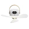 USB Rechargeable Ceiling Fan with Night Light & Remote Control for Dorms and Small Spaces