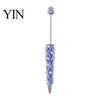 Handmade Craft Supplies for Adults DIY Beadable Pen, Bling Rhinestones And Faux Pearls Beaded Creative Gifts Sisters Black Ink Ballpoint Pen