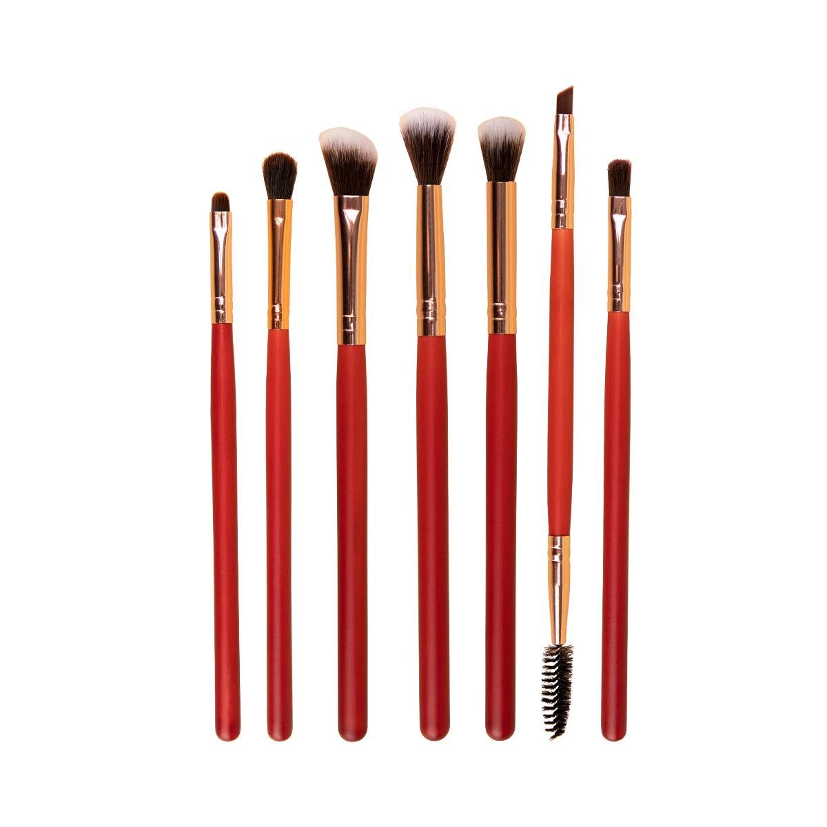 RANCAI 7 pcs, eyeshadow brush, makeup brush set, fiber hair full set, eye makeup brush, eyeliner brush, eyebrow brush, concealer.