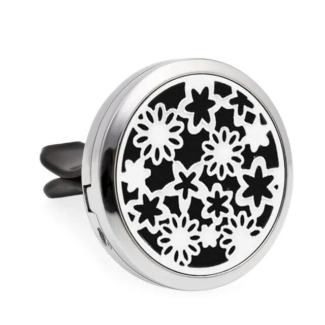 Aromatherapy Jewelry Car Perfume Air Freshener Car Clip Tree of Life Aroma Essential Oil Diffuser Necklace Locket Pendants