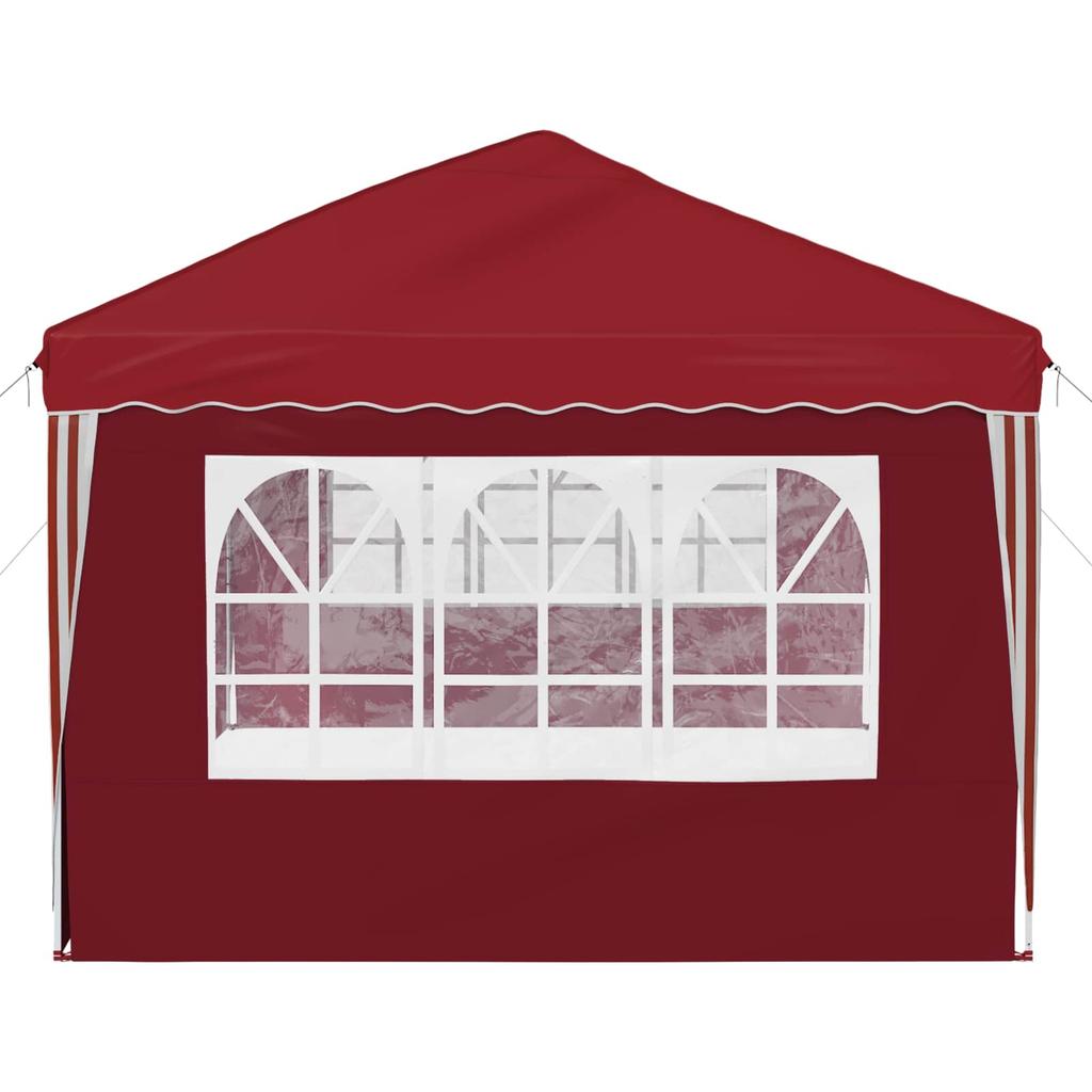 Pop Up Party Tent 575 X 289 X 245 Cm Burgundy Red