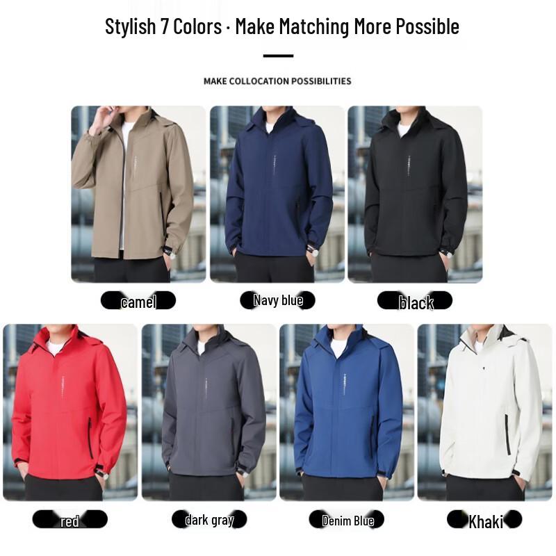 Pierre Cardin Men's Plus Size Outdoor Hooded Jacket