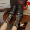 Retro Court Style Women'S Socks Autumn And Winter Cotton Casual Socks Ethnic Style Literary Women'S Stockings College Style Pile Socks
