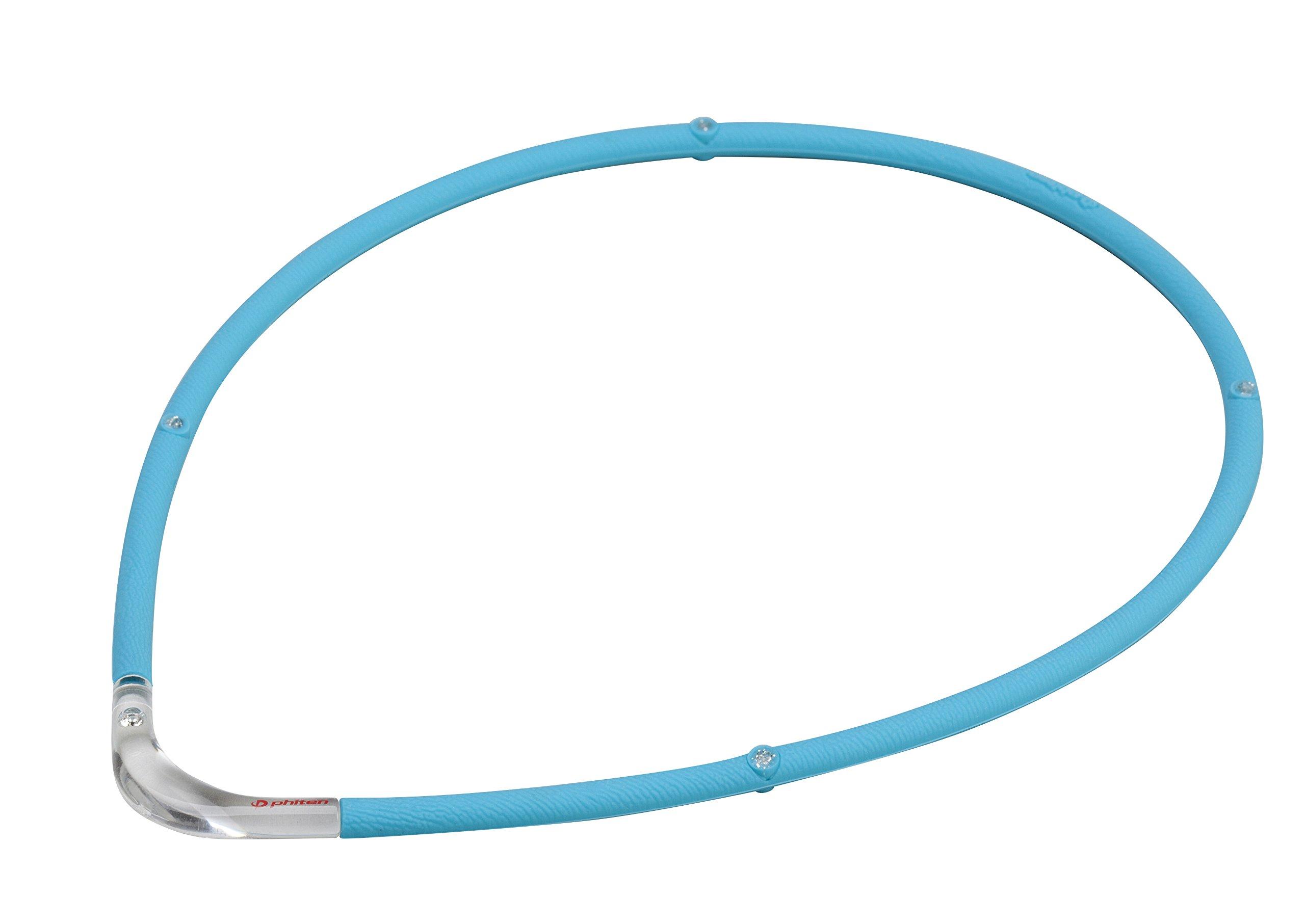 

Магнитное титановое ожерелье Phiten RAKUWA Синий x Прозрачный 55 см и Кровь на шее Мужчины и Женщины S- [Облегчение плечевого пояса] [Улучшение подвижности] [Подвижность