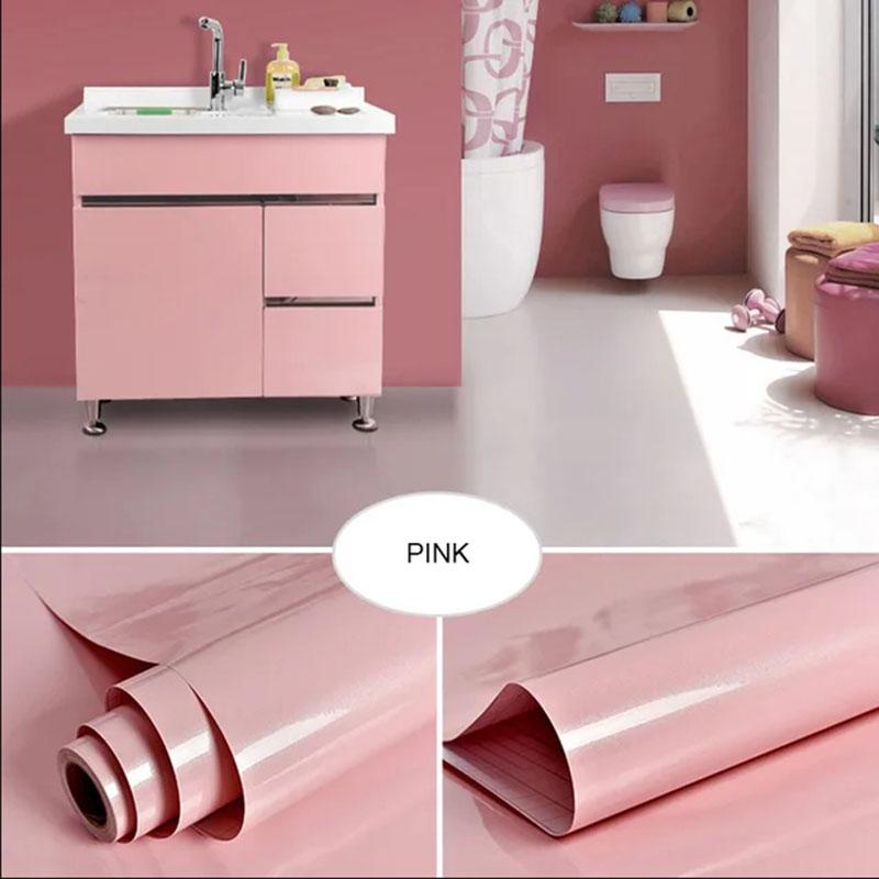 Alb perlat Film decorativ DIY PVC Tapet autoadeziv Mobilier Decorare Autocolant Dulapuri de bucătărie Tapet impermeabil