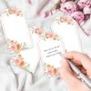 40pcs Blank Floral Tags for Gifts, Weddings, Bridal Showers, Birthdays, Message Cards, Greeting Cards, with Jute Twine Included.