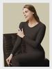 Couples' Comfortable Velvet Thermal Underwear Set with Thickened German Velvet - Round Neck Autumn Top and Winter Bottom Leggings