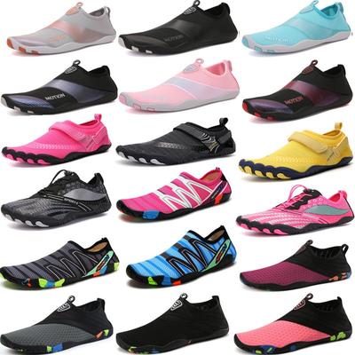 Chaussures de plage pour adultes, chaussures de plongée pour femmes, chaussures de pataugeoire et de natation pour couple, chaussures de peau à semelle souple pour hommes