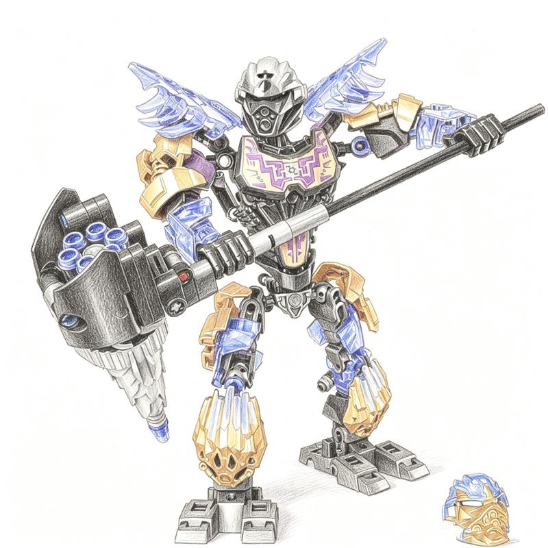 Bionicle Series Skull Warrior Mask Maker Building Blocks Anime Action Figures Soldier Warrior Bricks Toys For Boys Kids Gifts
