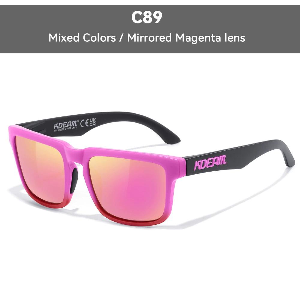 New KDEAM Brand Men's Polarized Sunglasses Square Resistance To Daily Wear Summer Travel Sun Glasses Couple For Fishing Driving