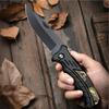 New Fine Stainless Steel Folding Pocket Knife with Sharp Edge Multifunctional Utility Tool for Camping BBQ and Outdoor Survival