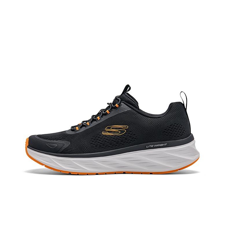 Skechers Sport Mens Breathable Comfortable Shock Absorbing Low Top Running Shoes Men sneaker Black Orange 8790296-BKOR 41