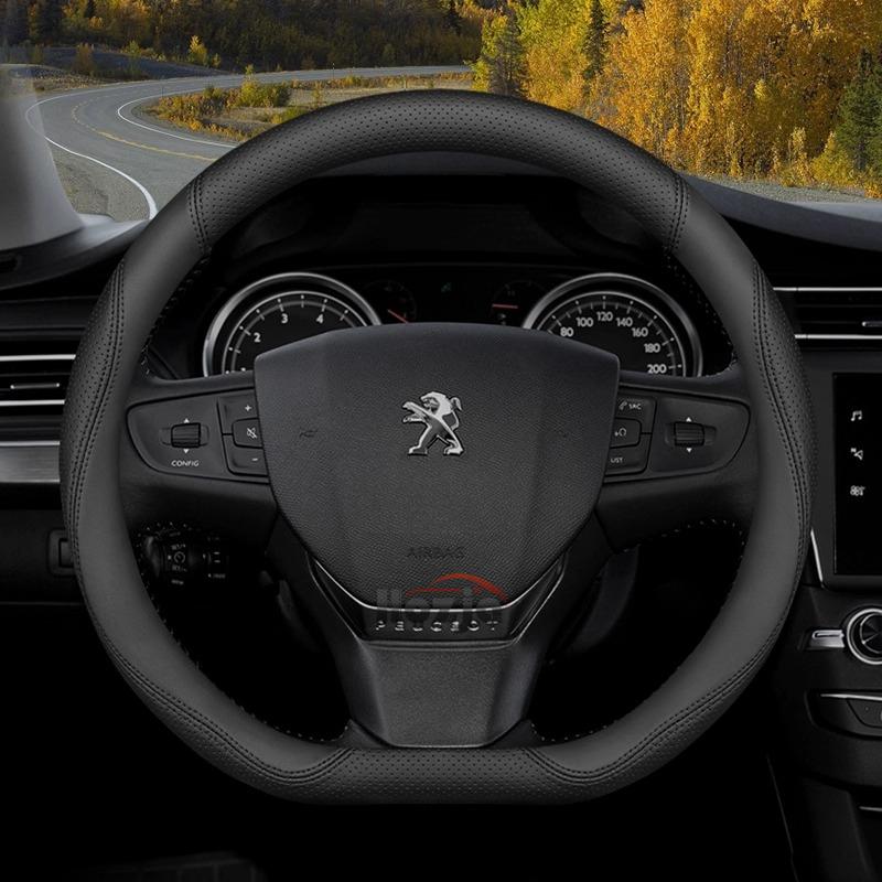 Leather Car Steering Wheel Cover for Peugeot 307 106 Partner 407 406 306 301 108 607 408 207 206 208 308 508 SW GT 2012 - 2025