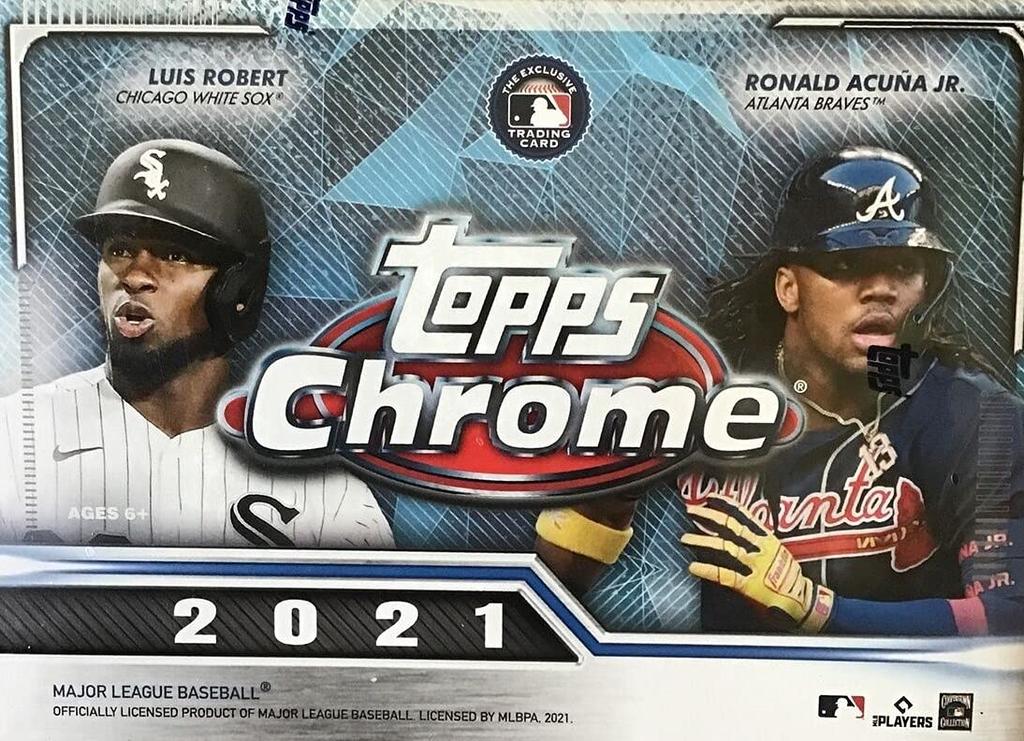 MLB 2021 Topps Chrome Baseball Card Blaster Box Tops Chrome Baseball Blaster Box Major League Baseball Cards