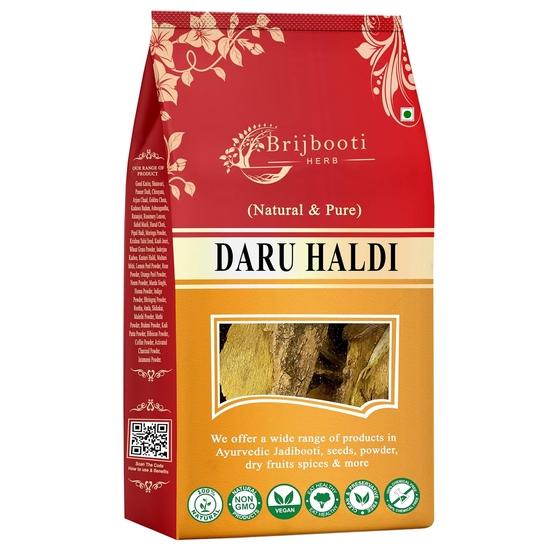 BrijBooti Daru Haldi Bark - (100 Gm) | Berberis aristata | Indian Barberry Daru Haldi Chaal 100GM