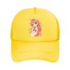 Playful Blushing Unisexga Girl Pop Port Mesh Baseball Cap Polyester Forward Observations Hat Adjustable Golf Hat Summer