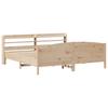 Solid Wood Bed Without Mattress 200 X 200 Cm Pine