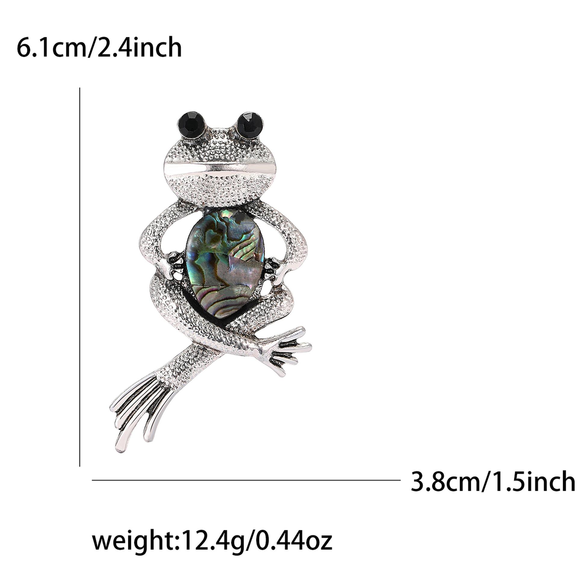 

Модная изысканная ретро-брошь в виде ракушки из сплава в виде лягушки, темпераментная женская брошь для пальто, корсаж, ювелирные изделия, булавка