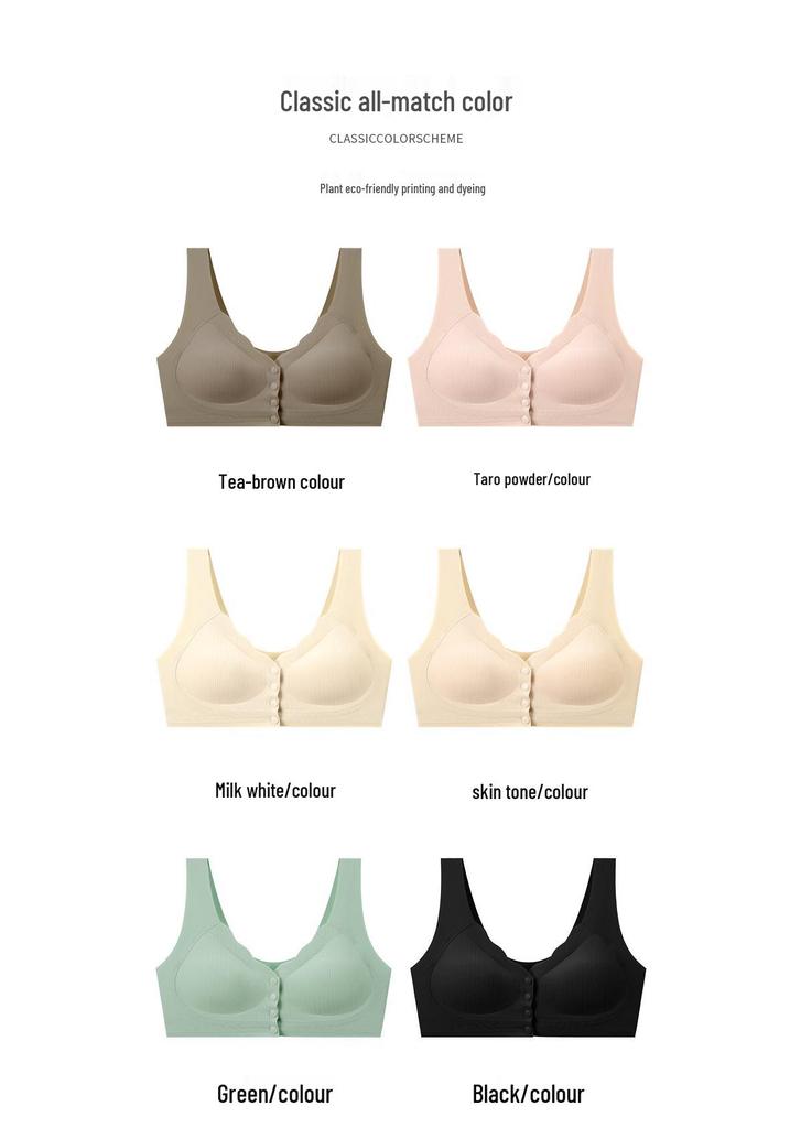 Front Closure Soft Support Lift Bra - Seamless Beautiful Back Vest for Summer