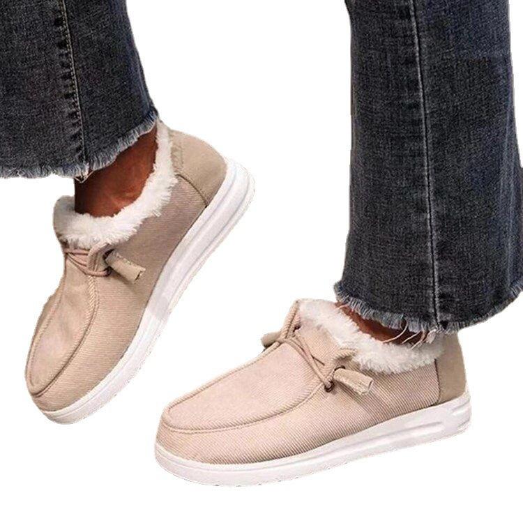 Large size women's shoes autumn and winter new fashion platform foot cotton shoes