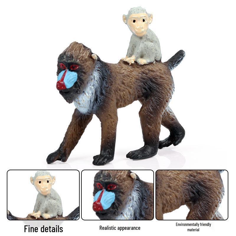Children's Cognitive Simulation Primate Model: Gorilla & Golden Snub-nosed Monkey Wildlife Toy